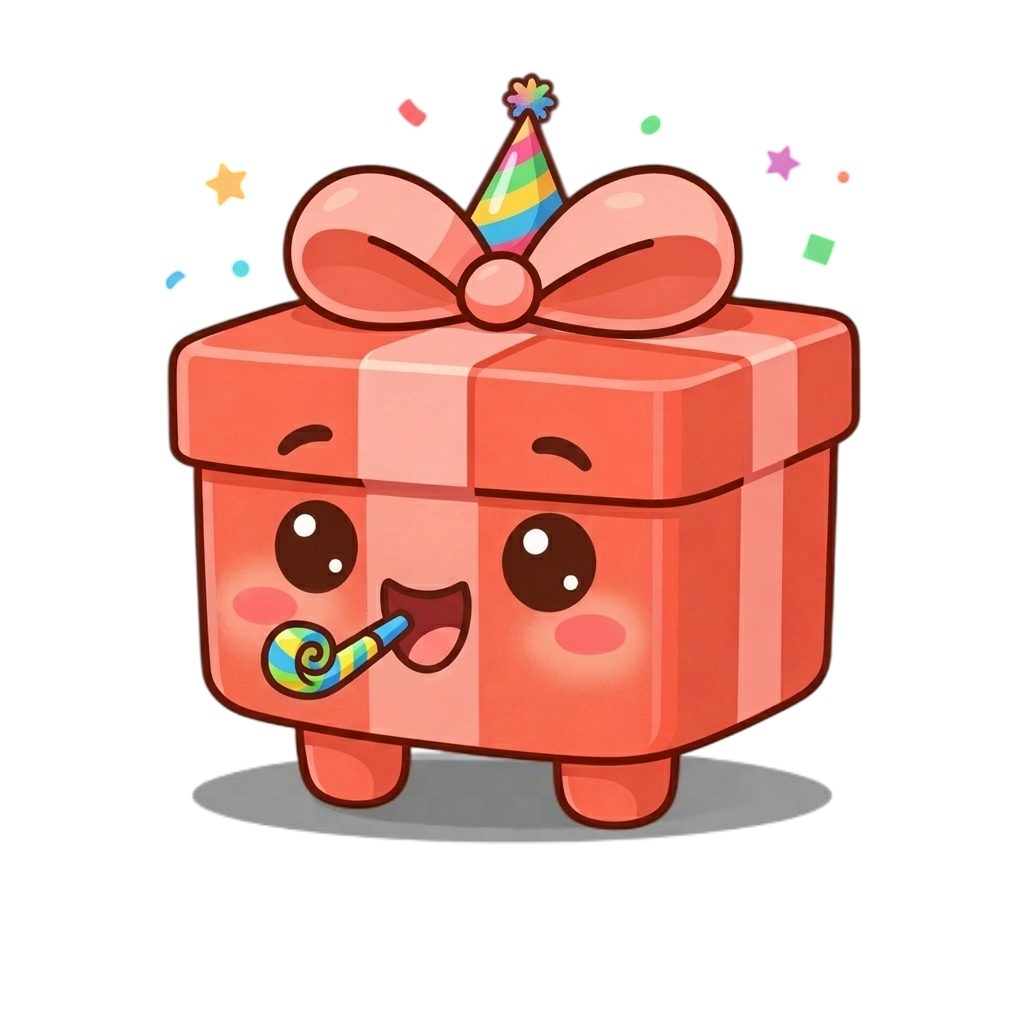 Gift Proof party mascot placeholder